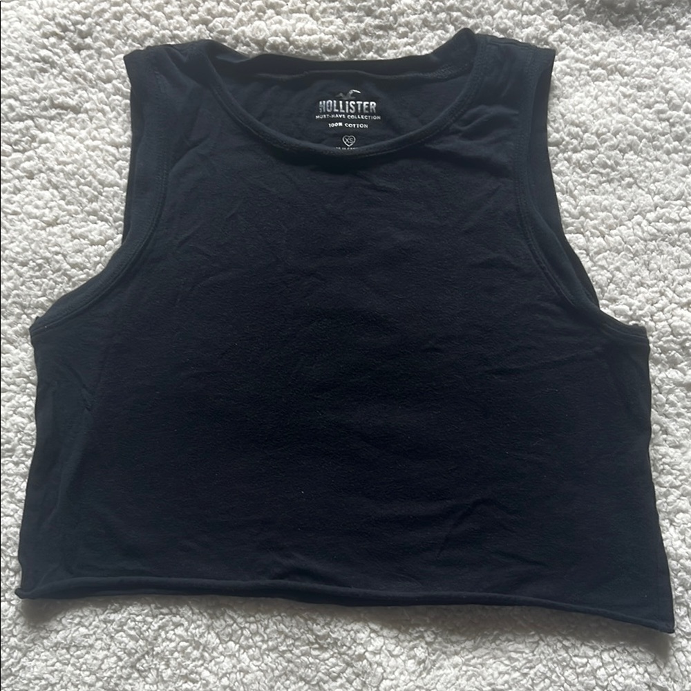 Hollister Women's Black Muscle Tee